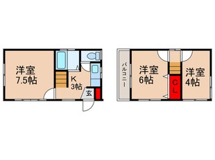 西篠崎２丁目戸建２２の物件間取画像